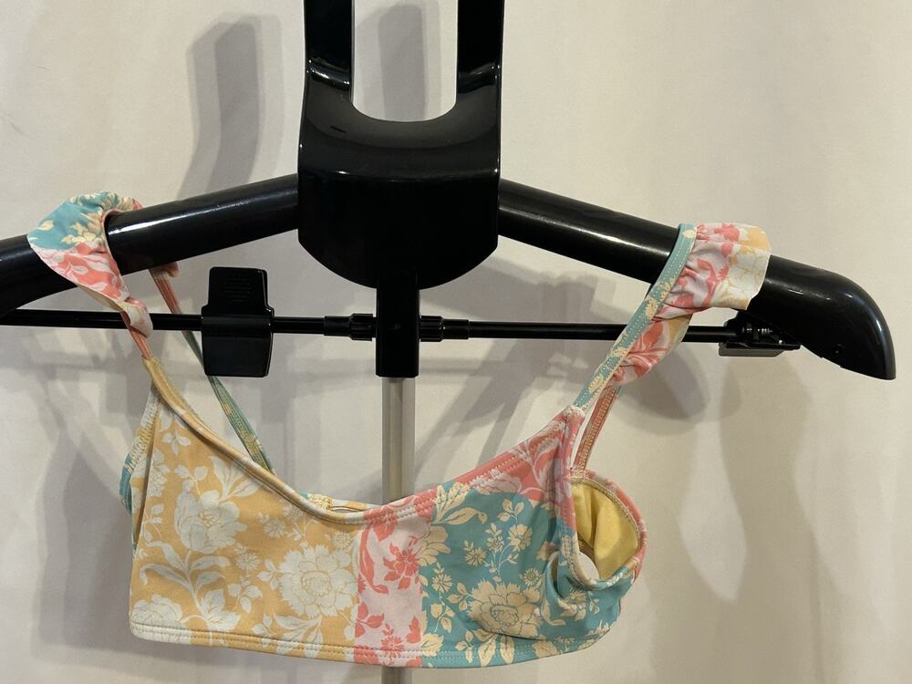 O'neill Olivia Ruffle Strap Bralette Swimsuit Girls size 10